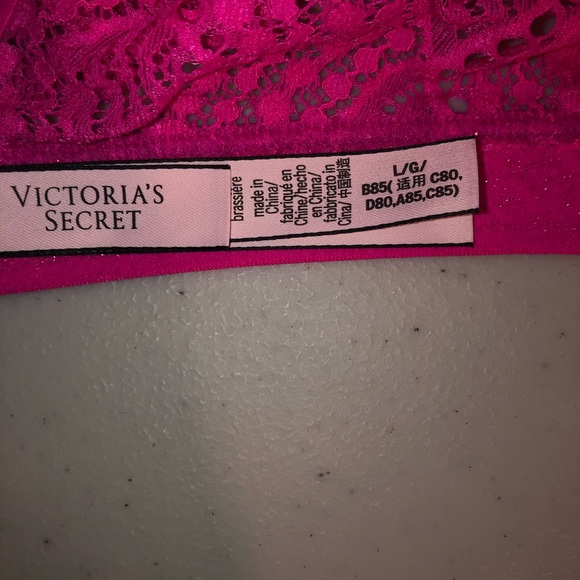 Victoria Secret hot pink bralette size Lrg. - Picture 3 of 3